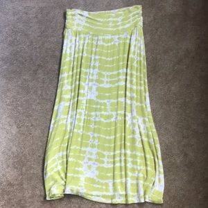 Tie-dye midi skirt
